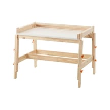Ikea Flisat Çocuk Masası Huş, 92x67 Cm, Ayarlanabilir Oyun-aktivite-çalışma Masası Natürel Çok Renkli