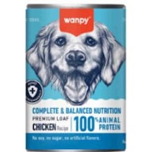 Wanpy Tahılsız %100 Gerçek Et Tavuklu Köpek Konservesi 375 Gr