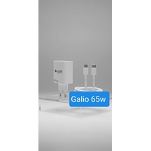 Galio 65w Ultra Hızlı Gan Şarj Cihazı Pd Hızlı Şarj Seti-beyaz Beyaz