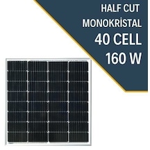 160w Half Cut Monokristal Güneş Paneli Half-cut Multi Busbar Güneş Panel