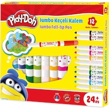 Play-Doh Jumbo Keçeli Kalem 6 mm 12'li
