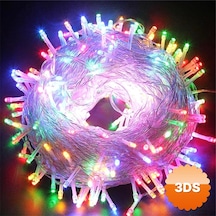 10 Metre 60 Led Rgb 2 Kademeli Şeffaf Kablolu Pilli