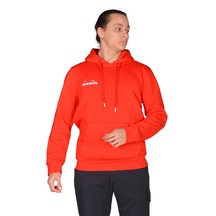 Diadora Bergamo - Erkek Kırmızı Pamuklu Spor Sweatshirt