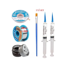 Mechanic Lehim Teli 0,3mm 40gr Havya Uc Temizleyici Rslasm Flux Ve Cp-2515 Lehim Emme Teli Seti05