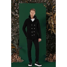 02 Slim Fit Siyah Spor Kaban Siyah