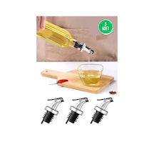 Yağdanlık Ucu 3'lü Şişe Ucu Tıpası Akıtmaz Yağlık Cam Şişe Başlığı Limon Sirke Sıvıyağ Şişesi Aparat Diğer