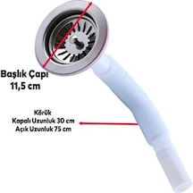 Lavabo Sifonu11,5 Cm Çap 80 Cm Açılır