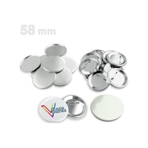 Vizyonstore Buton Rozet 250 Adet Vg58brs Ø 58 Mm Montajsız Sarf