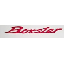 Porsche Uyumlu Yazı Boxster 3.5 27.5 Cm Büyük Kırmızı