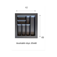 42 49 Eco Lüx Modül Kaşıklık Antrasit