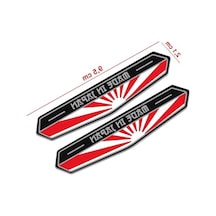 Made İn Japan Bayraklı 3d Sticker Abanoz