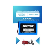 Fcm Nova X Batarya Standart Kapasite Lifepo4 72v 45ah Elektrikli Motosiklet Bataryası