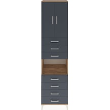 Hyperion Dolap 3 Raflı 7 Çekmeceli 2 Kapaklı 60x44x243 Çam-an... Çam