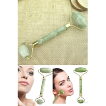 Cildin Pürüzsüz Ve Canlı Gözükmesini Sağlayan Jade Roller Yeşim Taşı Yüz Masaj Aleti Terapi Masaj Karışık
