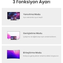 80391 8k 60 Hz Display Port To Display Port 1.4 Örgülü Kablo 1.5 Metre, Siyah