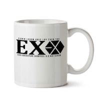 E X O By Vargasaneliz İki Tarafı Baskılı Kupa Bardak Çok Renkli