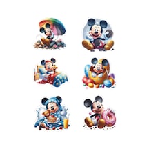 Mickey Mouse Yenilebilir Cupcake Ve Pasta Resim Baskı