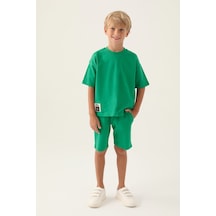 Rolypoly Enjoy Summer Yeşil Erkek Çocuk Bermuda Takım 5274-43343 Yeşil
