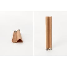 8 Adet Zig Zag Ahşap Fitil Ve Metal Sehpa - 10 Cm Uzunluk, 3 Cm Genişlik, Mum Yapımı İçin Dekoratif Ahşap Fitil Seti Açık Ahşap