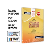 2026 7.Sınıf MEB Tüm Dersler Kazanım Kavrama Testleri KKT Yaprak Test Kitabı BASKI ÜCRET