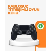 Ps4 Uyumlu Kablosuz Oyun Kolu - Titreşimli, Şarjlı Ve Ergonomik