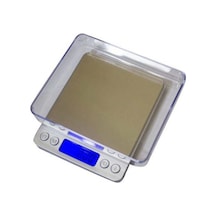 Kare Laboratuvar Ve Kuyumcu Hassas Terazi 500 Gr 0.1-2 Kg 0.01 Renkli