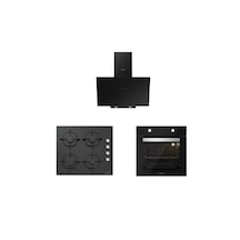 Silverline BO6501B01 - CS5335B01 - 3481 Flam Siyah Ankastre Set