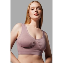 Fit Women Göğüs ı Kalın Askılı Korse Büstiyer 5040 Gül Kurusu