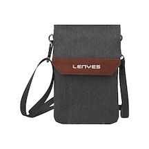Lenyes Lb546 Rambler Serisi Polyester Kumaş Su Geçirmez Mobil Aksesuar Çantası Gri