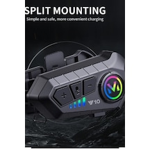 Y10 Kask Kulaklık Bluetooth Motosiklet Kulaklık 5,3 Bluetooth Intercom Motorsiklet Kulaklık