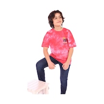 Toontoy Kids Toontoy Erkek Çocuk Baskılı Bisiklet Yaka Kısa Kollu Tişört - Tk12961 Fuşya