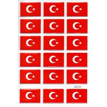 Sticker Kabartmalı A4 Boyutunda Stiker Defter Planlayıcı Etiket Lim113 Türk Bayrağı