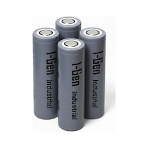 I-gen Industrial 2600mah Şarj Edilebilir Pil 4&apos Lü Paket 18x65mm - 3.7 - Düz Kafa