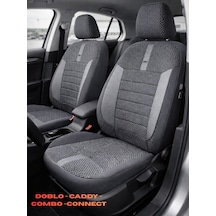 Hyundaı İ-10 Hachback 2011 2+1 Ticari Aracınıza Uyum Sağlayan Oto Koltuk Kılıfı -gri Ticari