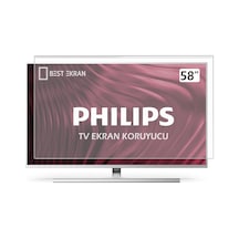 Philips Uyumlu 58" inç Tv Ekran Koruyucu