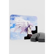 Angel Beat S Anime V1 - 22x18 Gaming Kauçuk Kaymaz Taban Mouse Pad Fare Altlığı