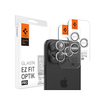 İphone 17 Pro/pro Max / 16 Pro/16 Pro Max / 15 Pro/15 Pro Max İle Uyumlu Kamera Lens Koruyucu Cam Kolay Kurulum Glas.tr Ez Fit Optik Pro 2 Adet Crystal Clear - Agl06914