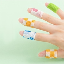 Pazly Okul Öğrencileri İçin 1 İnç X 5yd Kendinden Yapışkanlı Bandaj, Nasır Önleyici, Nefes Alabilir, Dokunsuz Kumaş