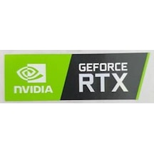 OEM Nvidia Geforce RTX Sticker Yatay Büyük Boy Etiket D113