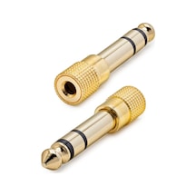Hadron Hdx1420 6.35 Mm To 3.5 Mm Stereo Jack Adaptör Altın