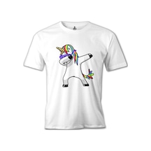 Unicorn - Rainbow Beyaz Erkek Tshirt