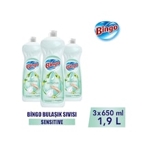 Bingo Bulaşık Deterjanı Sensitive 650ml X 3 Adet