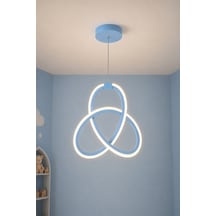 AvizeGO Azora Led Sarkıt Avize Çocuk Odası Günışığı Açık Mavi