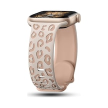 Watch 44mm Nvth Krd-140 Silikon Kordon Strap Kayış - Starlight-bej