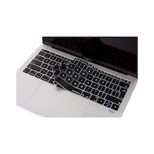 Laptop Apple Uyumlu MacBook Pro Klavye Koruyucu Uk-eu İngilizce 12inç A1534 - 13inç A1708 İle Siyah