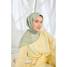Silk Home Twill İpek Eşarp Mini Bouquet Mint Yeşil
