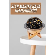 Hava Nemlendirici Led Işıklı Gece Lambası Yıldız Görünümlü Muratech - 7 Renk Değiştiren