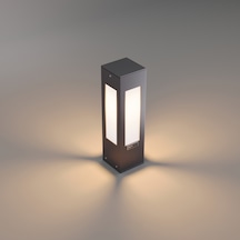 Luxera Alüminyum Pleksili Bahçe Aydınlatma Bollard Antrasit 35 Cm Antrasit
