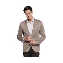 Penye Bej Slim Fit Ceket Wessi 001