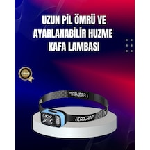Süper Parlak Led Kafa Feneri 3 Renk 53 Mod Type C Şarjlı Mh-hs1665-3748